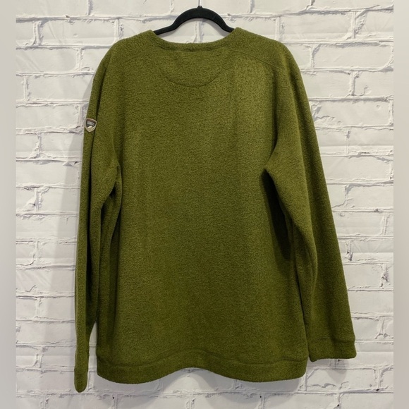 AIGLE Men's Crewneck Pullover Fleece Sweater - Picture 3 of 6